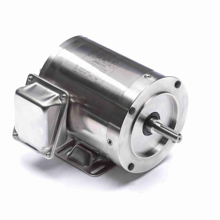 Leeson General Purpose Motor, 0.50 HP, 3 Ph, 60 Hz, 208-230/460 V, 1200 RPM, 56C Frame, TENV 191414.00